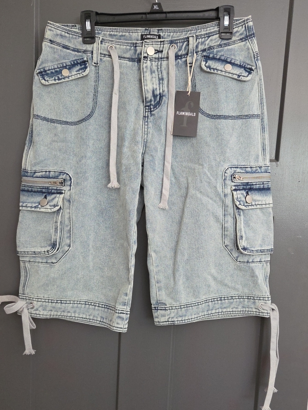 Flamingals Bermuda Denim Shorts